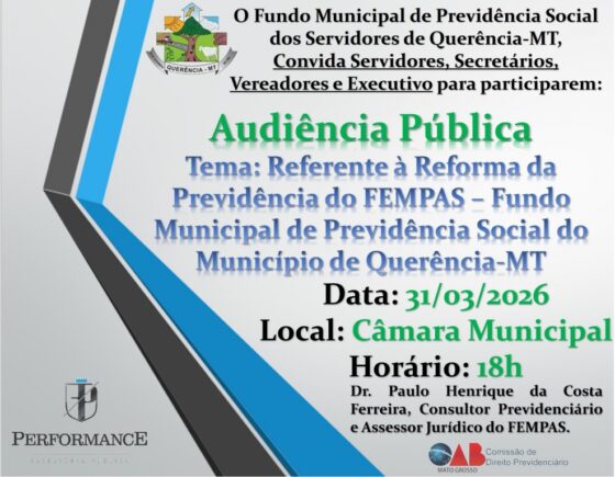 Audiência Pública – Tema : Reforma da Previdência